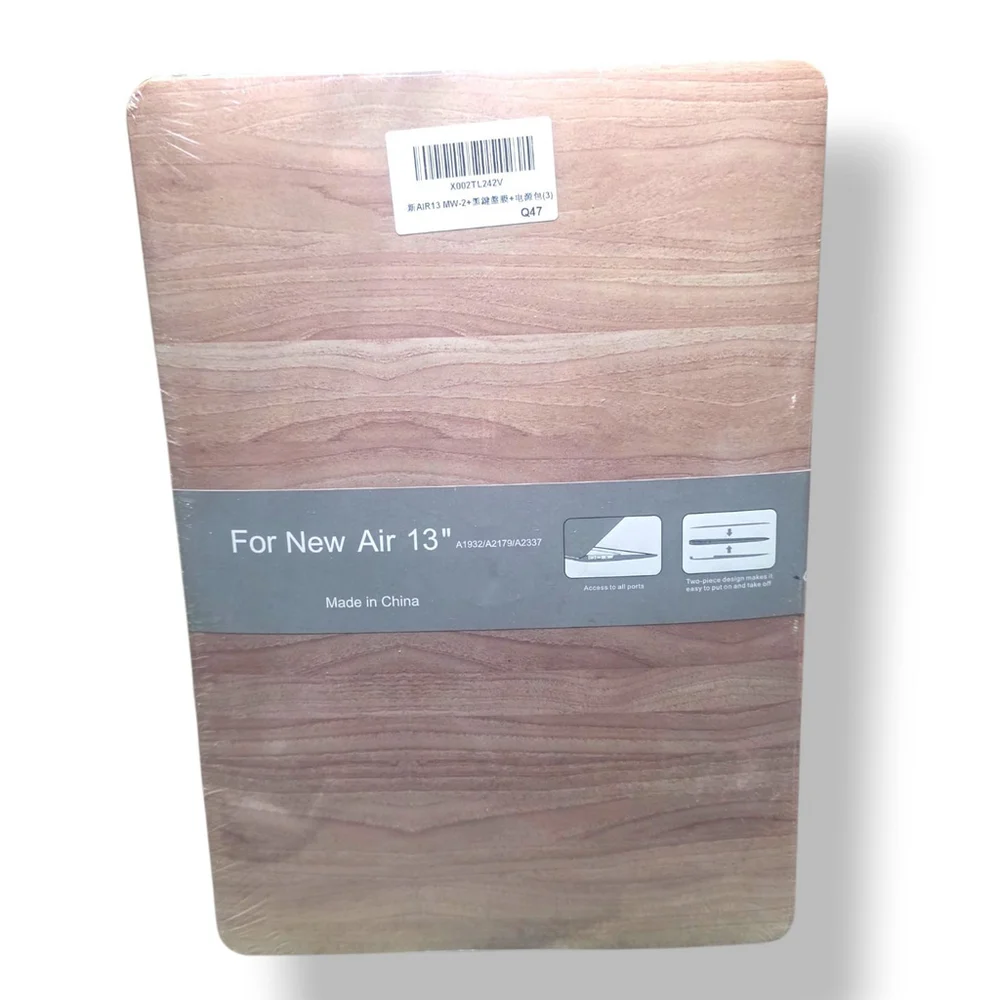 MacBook Air 13 Case A1932 A2179 A2337 Hard Shell Cover Wood Grain